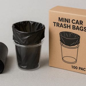 11 Mini Car Trash Bags for Cup Holders Compact and Disposable 100 Pack