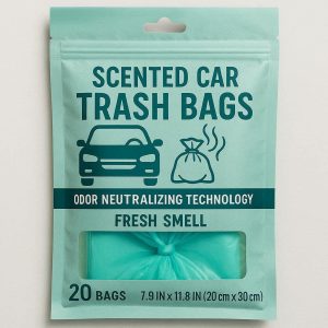 13 Scented Car Trash Bags with Odor Neutralizing Technology Fresh Smell