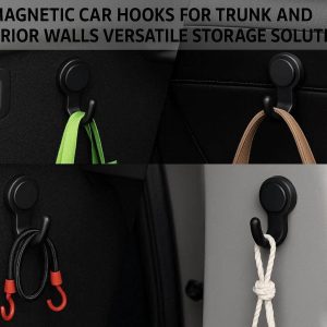 7 Magnetic Car Hooks for Trunk and Interior Walls Versatile Storage Solution